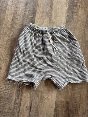 Striped Knit Lounge Shorts - Neutral Stripe